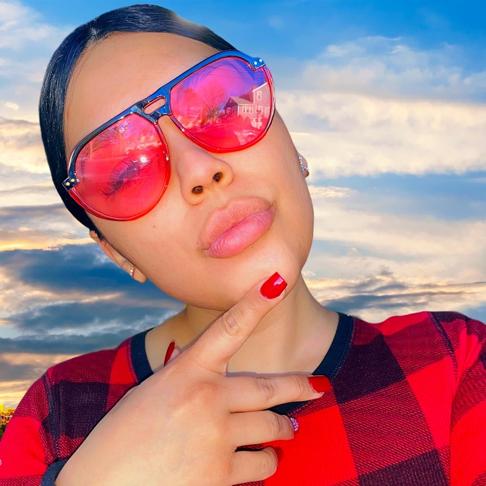 Retro Red Sunglasses
